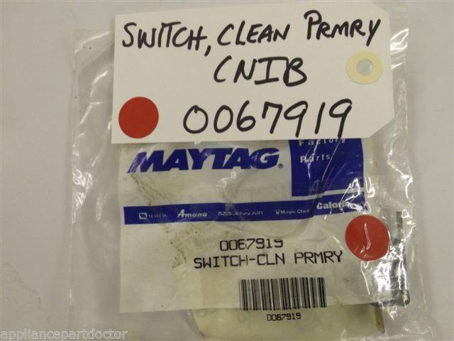 Maytag Amana Stove 0067919 Switch, Clean Prmry NEW IN BOX Maytag Amana Stove 0067919 Switch, Clean Prmry NEW IN BOX